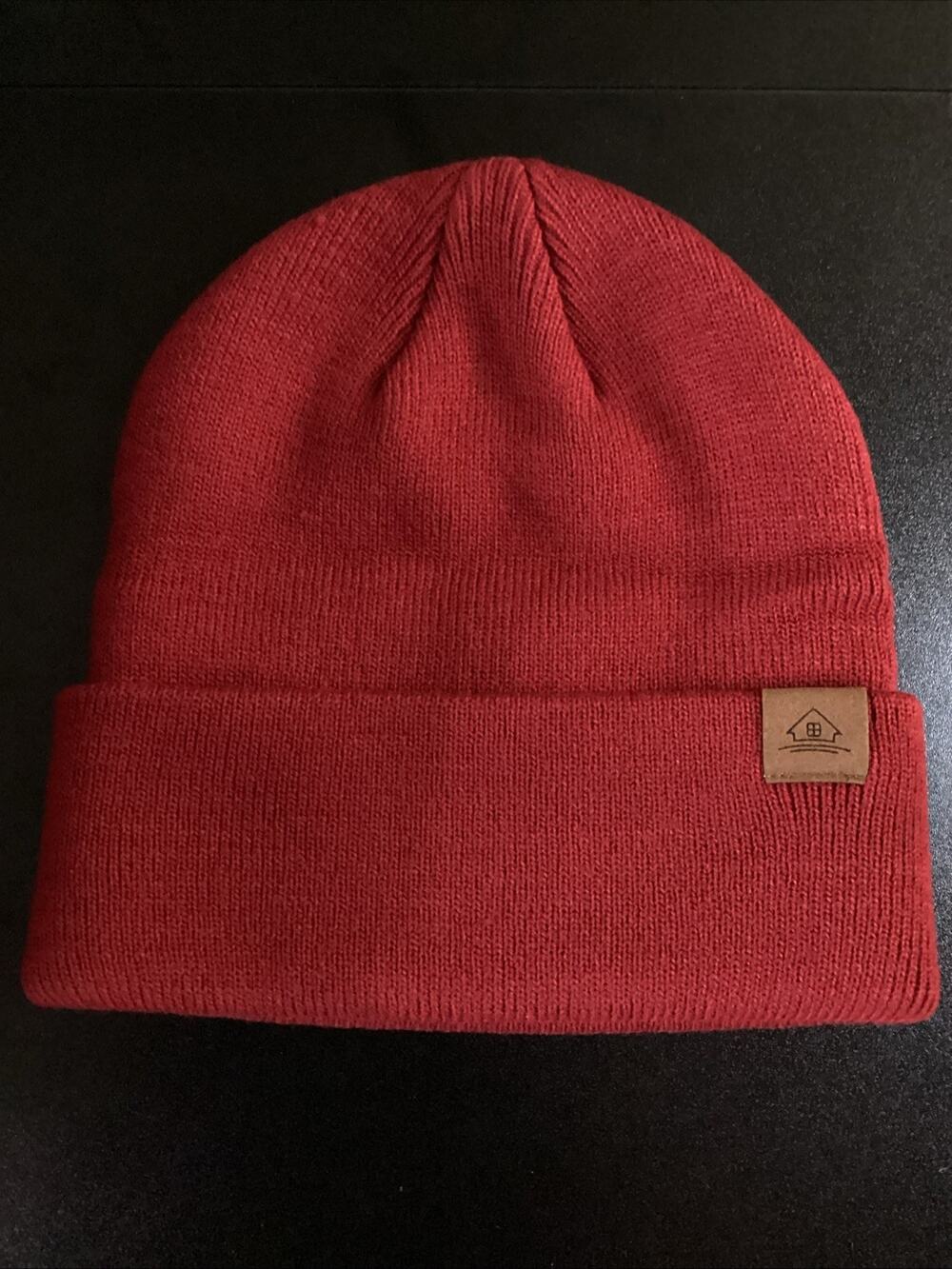 Home Prefer Toddler Beanie Unisex Knit Winter Hat Size 0-2T Red